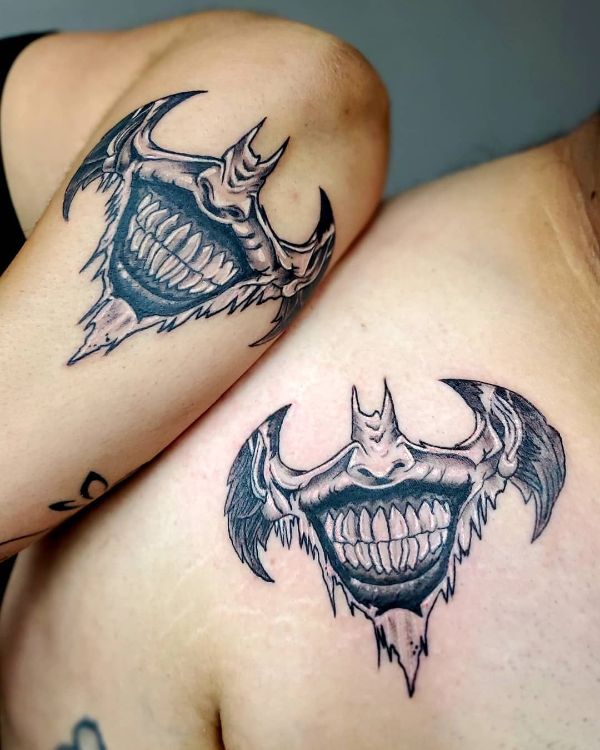 tatuajes de batman y joker para parejas