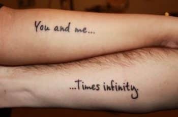 El amor en 5 tatuajes para parejas frases y números