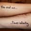 El amor en 5 tatuajes para parejas frases y números