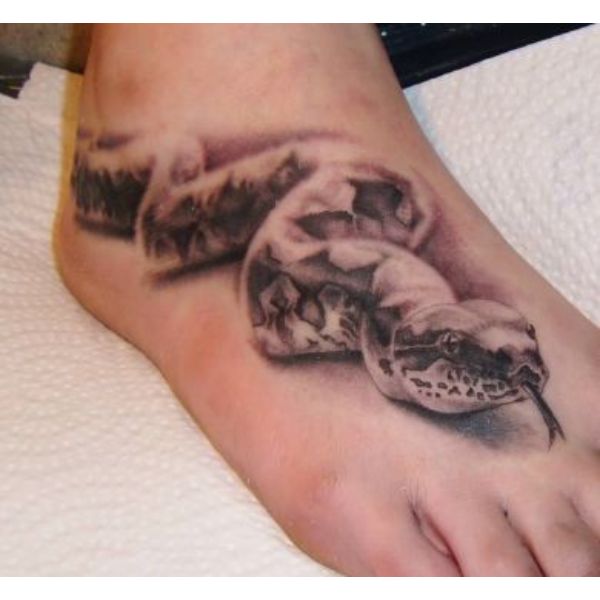 tatuajes empeine y tobillo mujer con efectos