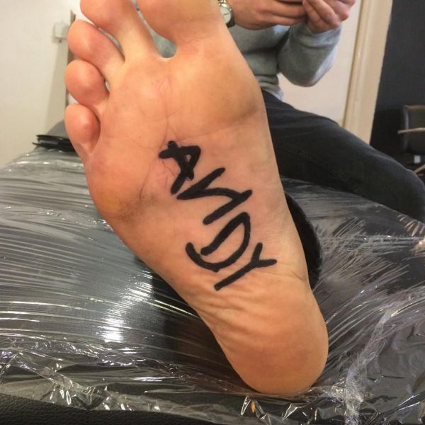 tatuajes en la planta del pie conceptuales