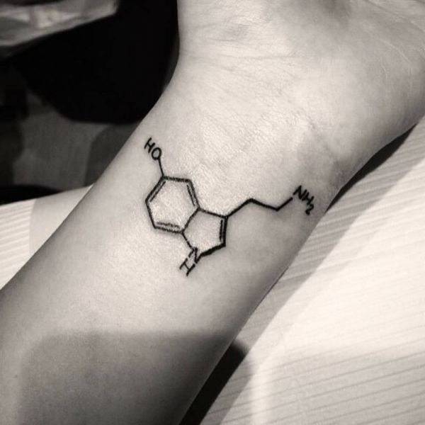 tatuajes sobre la ansiedad formula serotonina