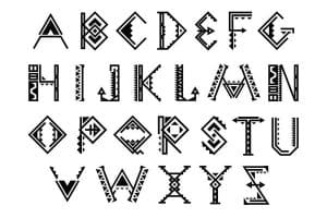 letras aztecas para tatuajes ideas tribales