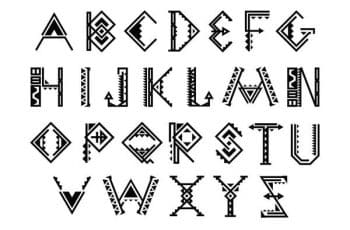 Las letras aztecas para tatuajes y 3 referencias mexicas