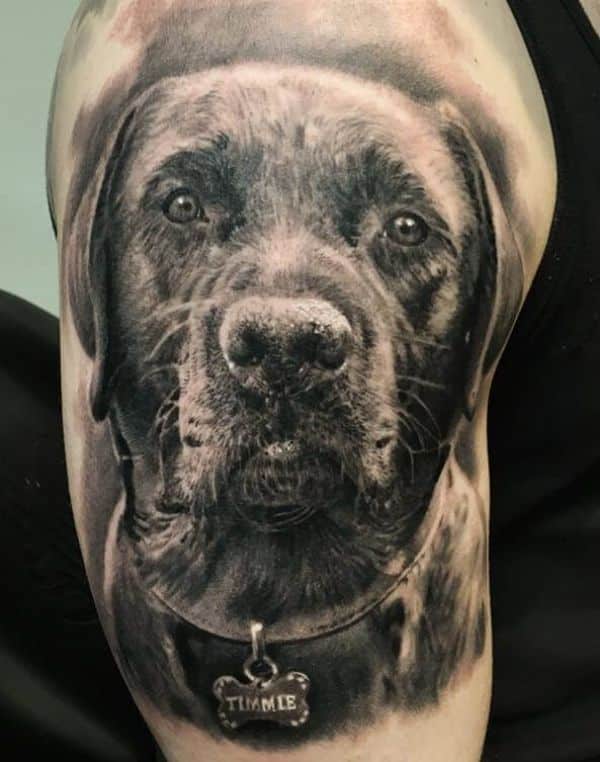 tatuajes de animales realistas perros