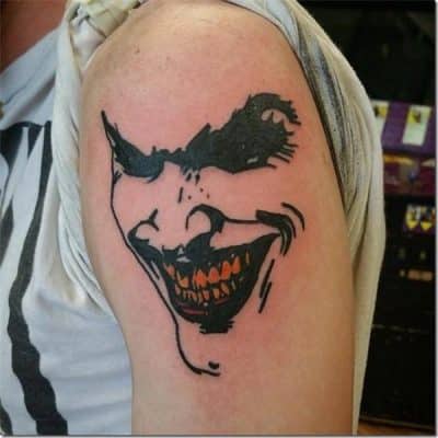 tatuajes de sonrisas macabras basados en personajes