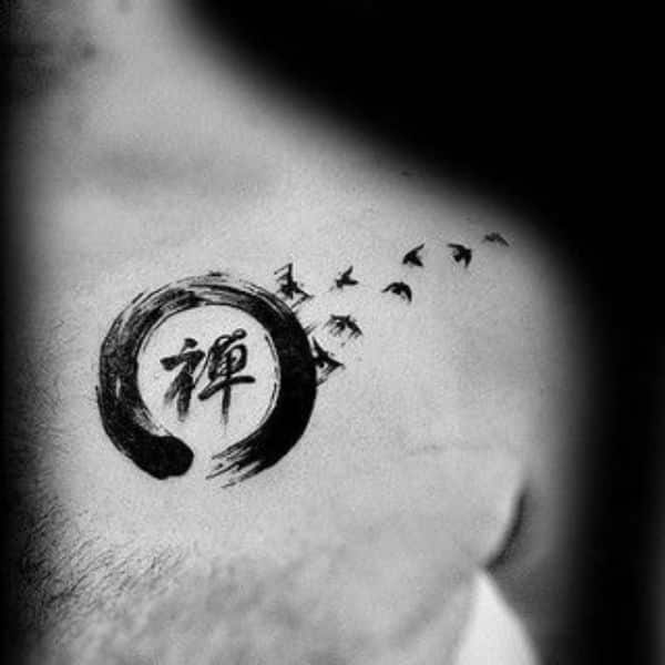 circulo zen tatuaje mujer para hombres