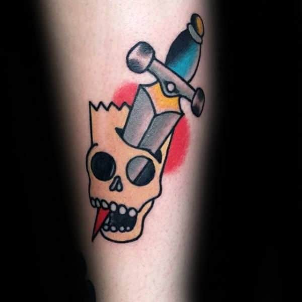 tatuajes de Bart Simpson referencia