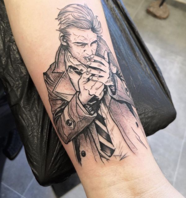 tatuaje de John Constantine comic