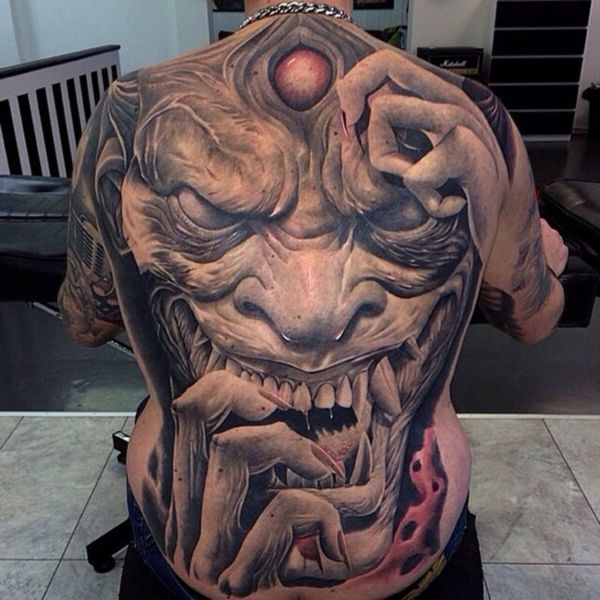 tatuajes que dan miedo demonios