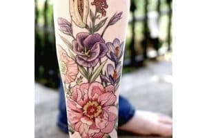 flores de colores tatuajes diversas especies