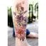Muchas flores de colores tatuajes femeninos a 5 tintas