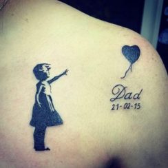 Los tatuajes dedicados a padres en 2 modalidades