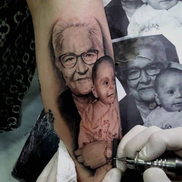 tatuajes dedicados a padres retratos