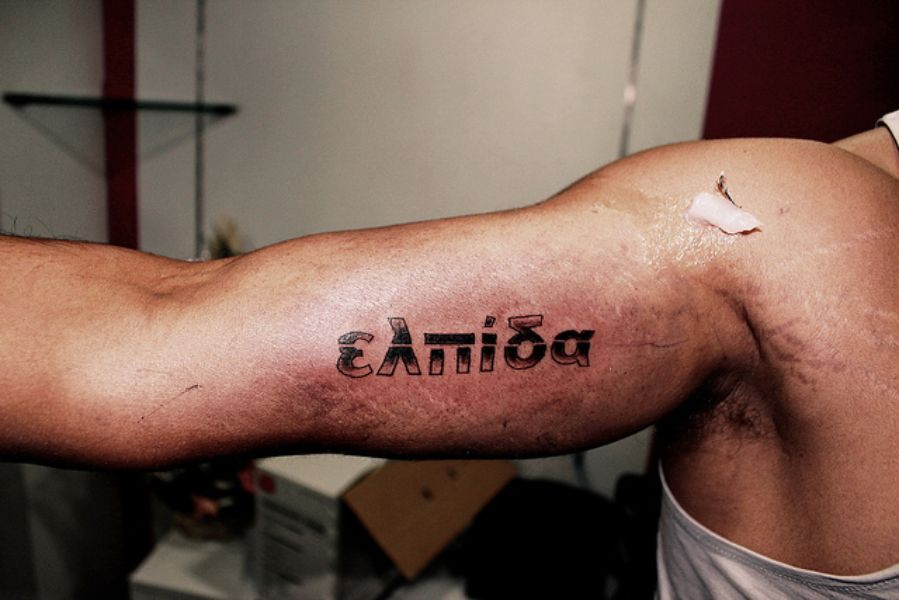 frases griegas para tatuar tipografias con rellenos
