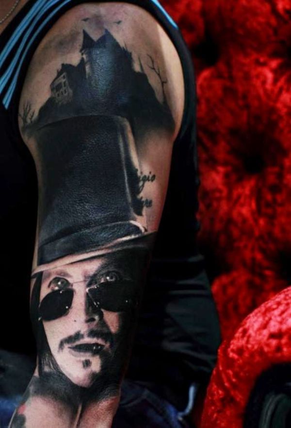 tatuajes de vampiros para hombres retrato